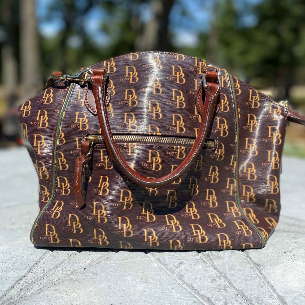 Dooney and Bourke 1975 monogram satchel